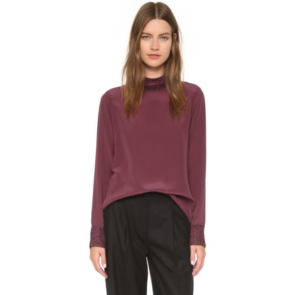 Cynthia Rowley Lurex Turtleneck